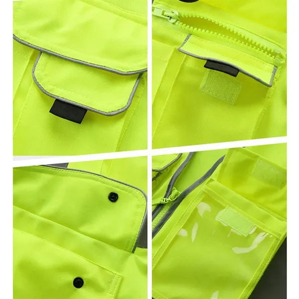 High Visibility Polyester Reflective Safety Vest