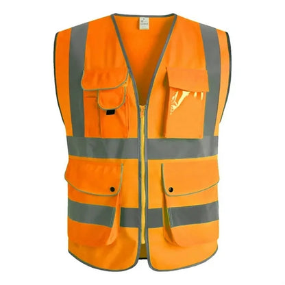 High Visibility Polyester Reflective Safety Vest