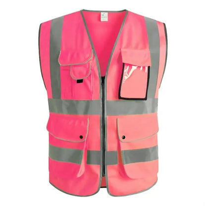 High Visibility Polyester Reflective Safety Vest
