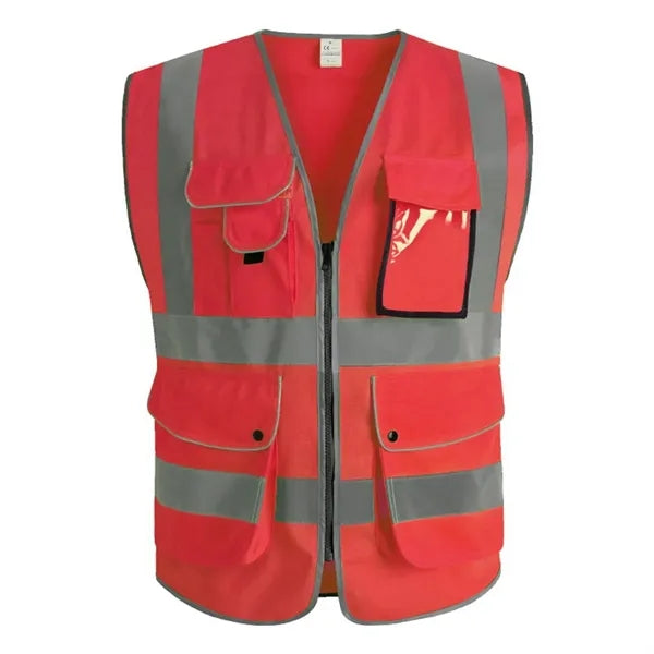 High Visibility Polyester Reflective Safety Vest