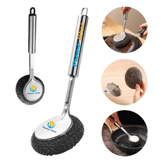 Suspension Removable Long Handle Steel Wire Ball Brush