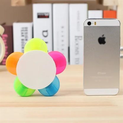 5-In-1 Multicolor Flower Shape Highlighter Marker Pen
