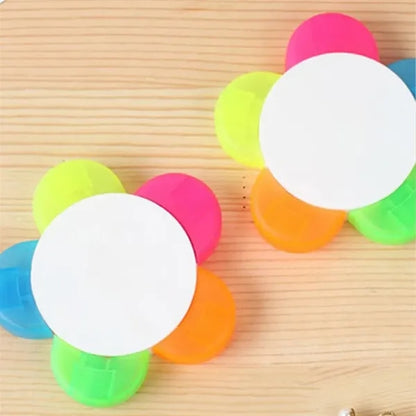5-In-1 Multicolor Flower Shape Highlighter Marker Pen