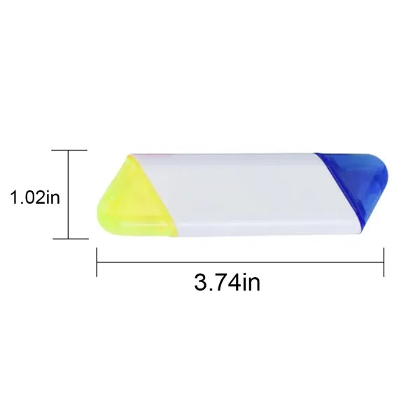 2-In-1 Double-Headed Two-Color Highlighter Marker Pen