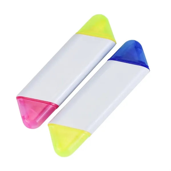 2-In-1 Double-Headed Two-Color Highlighter Marker Pen