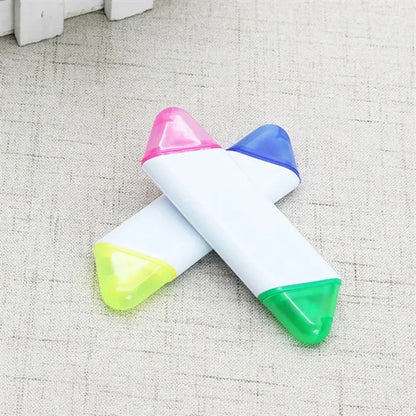 2-In-1 Double-Headed Two-Color Highlighter Marker Pen