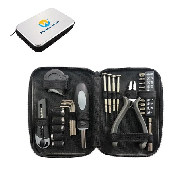 Tin Box 27-Piece Hardware Tool Gift Set