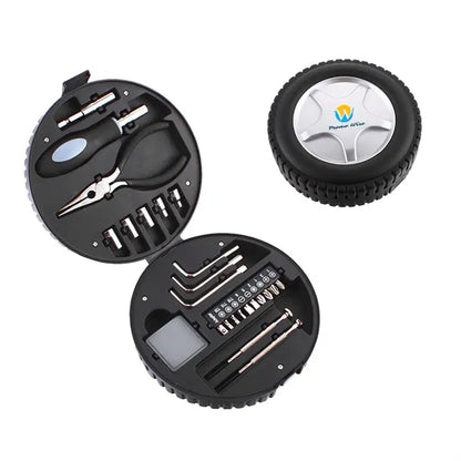 Tire-Shaped 24-Piece Tool Set Promotional Gift