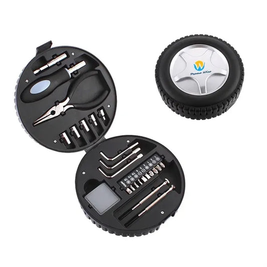Tire-Shaped 24-Piece Tool Set Promotional Gift