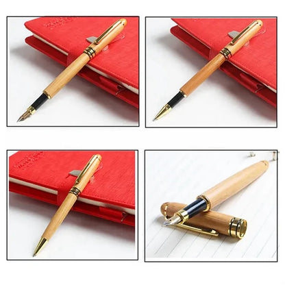 Eco-Friendly Bamboo Wood Pen & Case Executive Gift Set