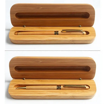 Eco-Friendly Bamboo Wood Pen & Case Executive Gift Set