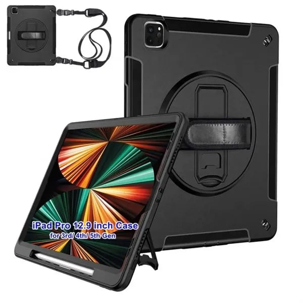 iPad 12  20182022   Hand strap Case w/Shoulder Strap