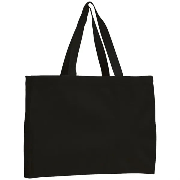 12 oz. Cotton Canvas Gusset Tote Bag (15"x12"X4")
