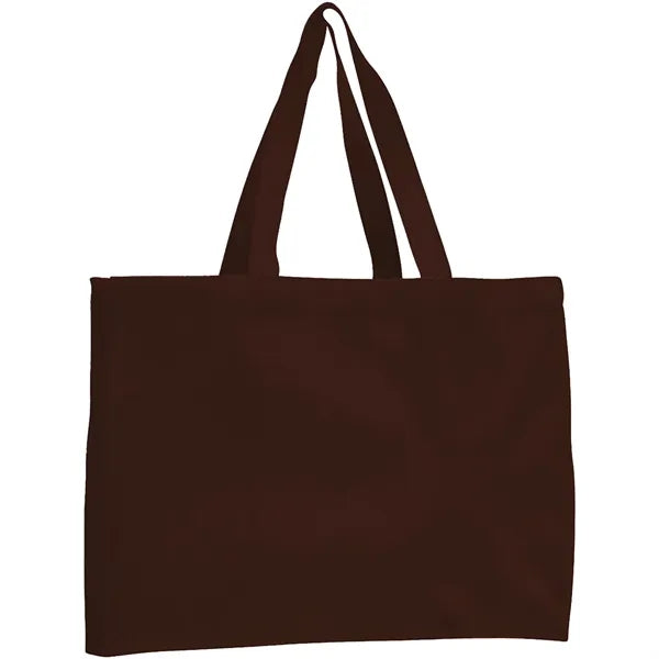 12 oz. Cotton Canvas Gusset Tote Bag (15"x12"X4")