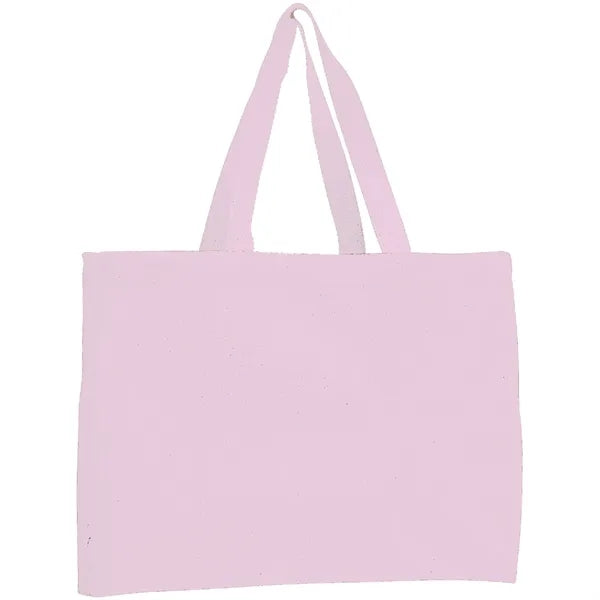 12 oz. Cotton Canvas Gusset Tote Bag (15"x12"X4")