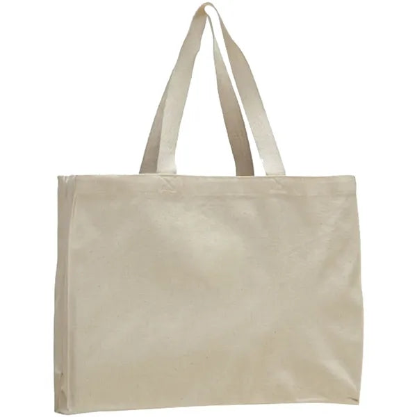 12 oz. Cotton Canvas Gusset Tote Bag (15"x12"X4")