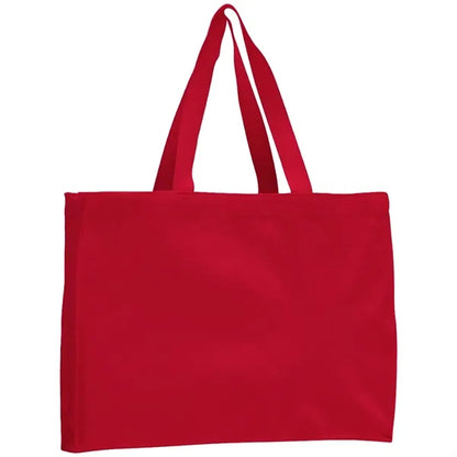 12 oz. Cotton Canvas Gusset Tote Bag (15"x12"X4")