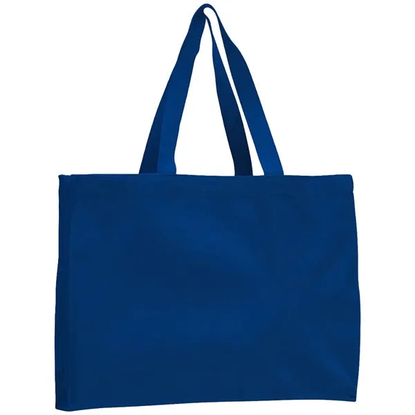 12 oz. Cotton Canvas Gusset Tote Bag (15"x12"X4")