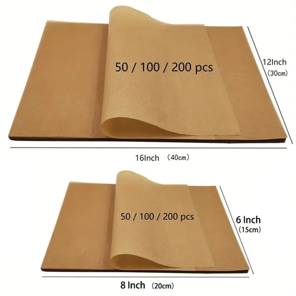Deli Wax Paper Liners Greaseproof Wrapping Multiple Styles