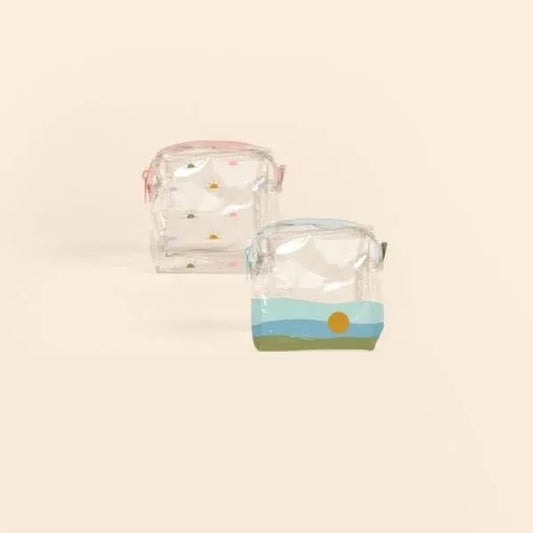 MOD POUCH - LARGE - CLEAR VINYL