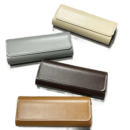 Leather Glasses Case Hard Shell