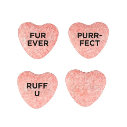 Domed Tin - Imprinted Conversation Hearts
