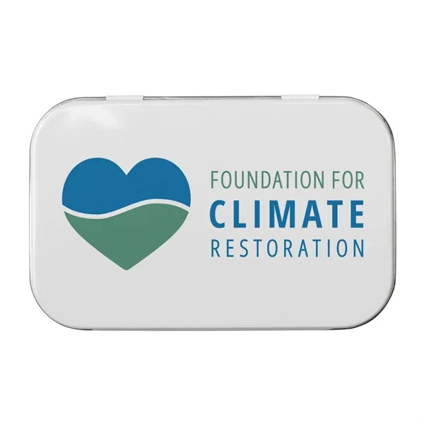 Rectangular Tin - Imprinted Conversation Hearts