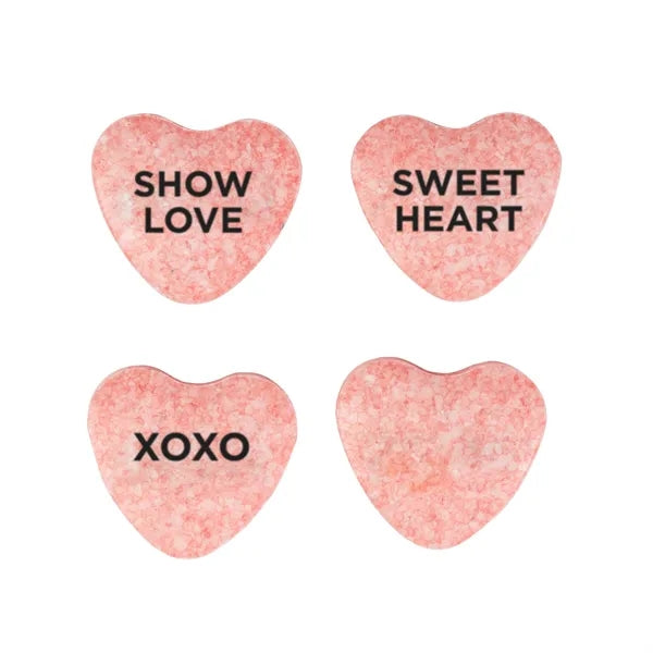 Rectangular Tin - Imprinted Conversation Hearts