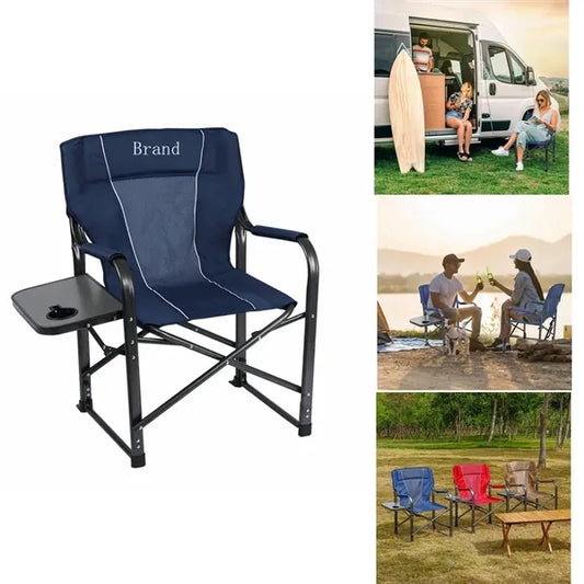 Portable Folding Camping Chair with Side Table