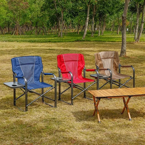 Portable Folding Camping Chair with Side Table