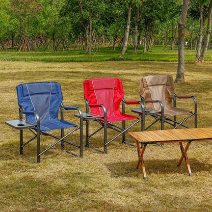 Portable Folding Camping Chair with Side Table