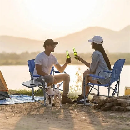 Portable Folding Camping Chair with Side Table