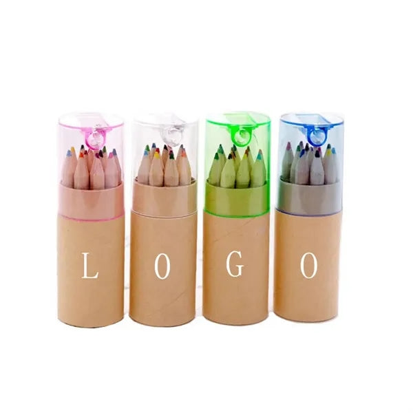 12-Color Pencil Set With Sharpener