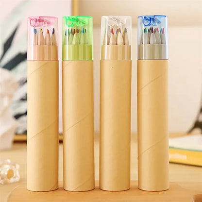 12-Color Pencil Set With Sharpener