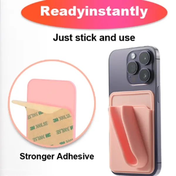 Silicone Lipstick Holder Phone Case Stick-On iPhone Android