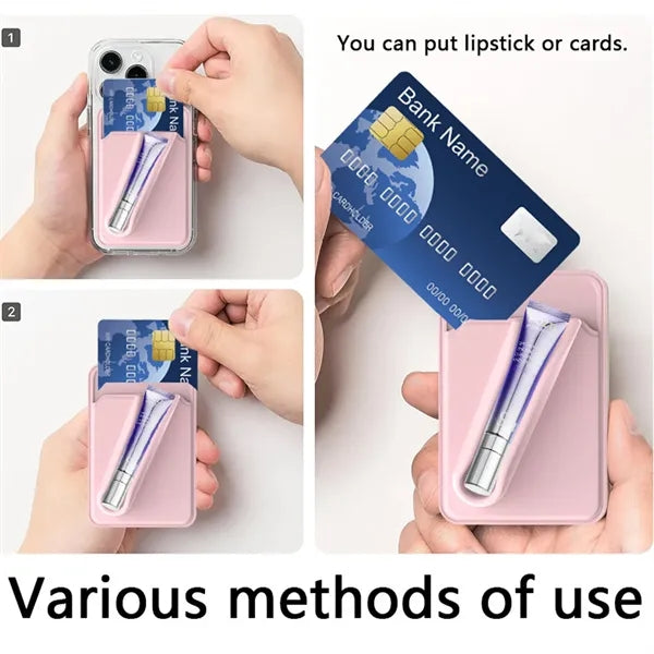 Silicone Lipstick Holder Phone Case Stick-On iPhone Android