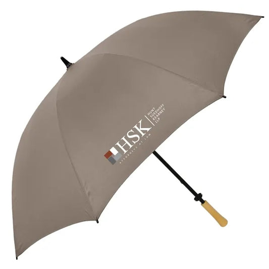 The Hole-in-One Golf Umbrella with Wood Handle