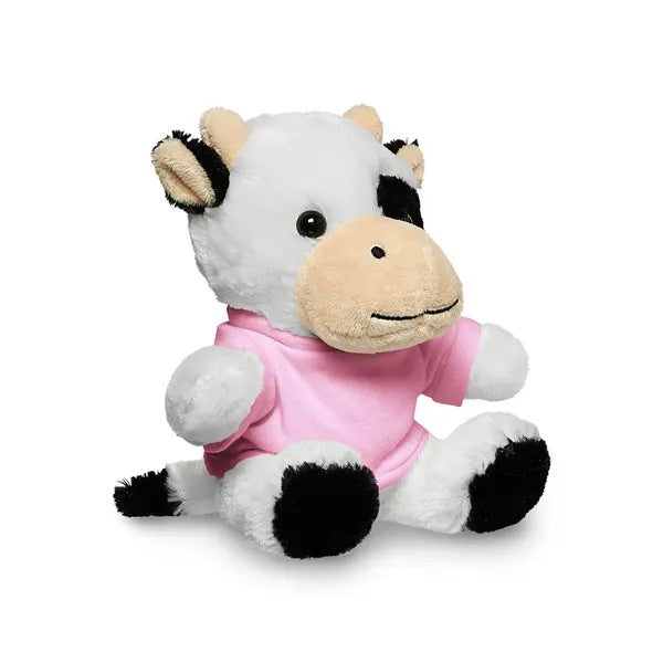 7" Plush Cow With T-Shirt