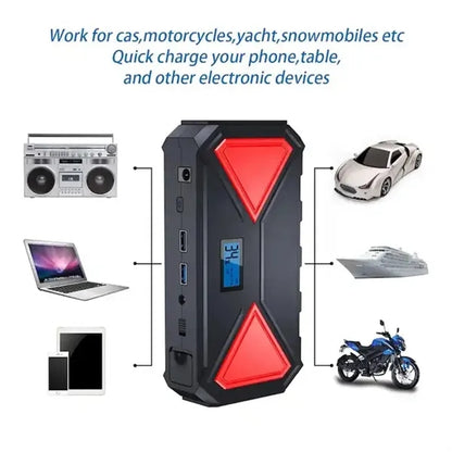 18000mAh Portable Car Jump Starter With Power Bank Battery
