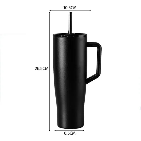 40oz Stainless Steel Tumbler with Handle