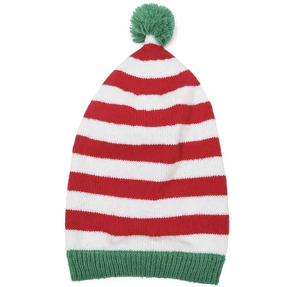 Striped Knitted Christmas Hat