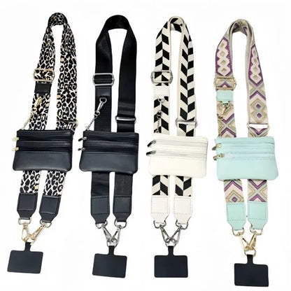 Phone Strap With Zipper Pouch
