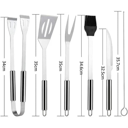 9pcs BBQ Utensil Set