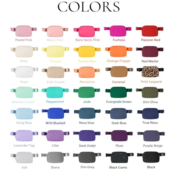 Waterproof Fanny Pack Crossbody Waist Bag Sling Belt Pouch