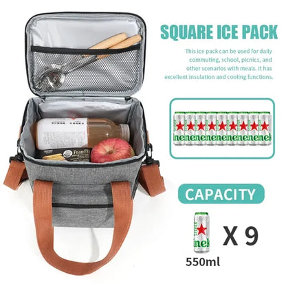 Large Leakproof Crossbody Lunch Bag