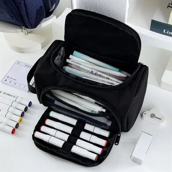 Pencil Case Multifunctional Pouch Compartmens Stationery