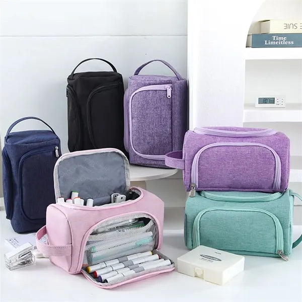 Pencil Case Multifunctional Pouch Compartmens Stationery
