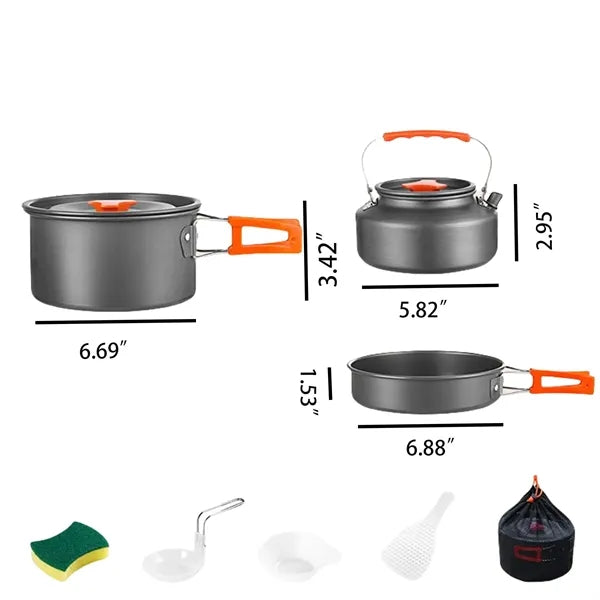 Camping Cookware Set Tableware Combination Slip Non Stick