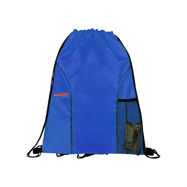 Dual Pocket Drawstring Backpack