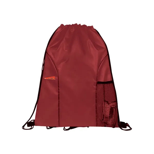 Dual Pocket Drawstring Backpack